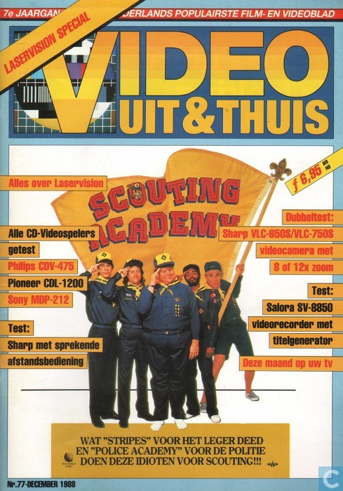 VIDEO UIT EN THUIS magazine cover Issue 77 December 1988