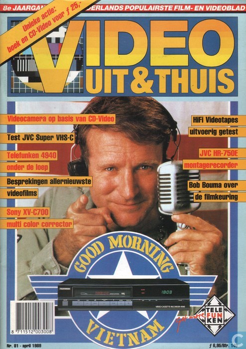 VIDEO UIT EN THUIS magazine side cover Issue 81 April 1989