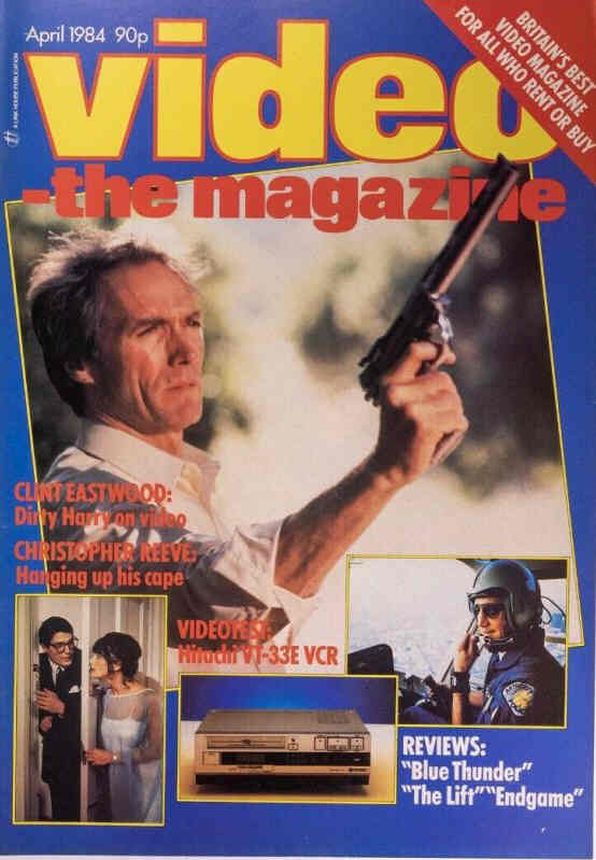 VIDEO-THE MAGAZINE magazine side cover April 1984
