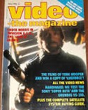 VIDEO-THE MAGAZINE magazine side cover May 1986