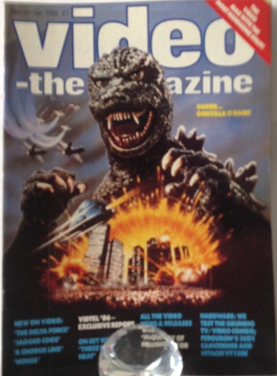 VIDEO-THE MAGAZINE magazine side cover November 1986