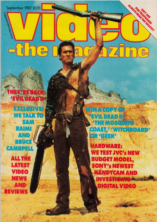 VIDEO-THE MAGAZINE magazine side cover September 1987