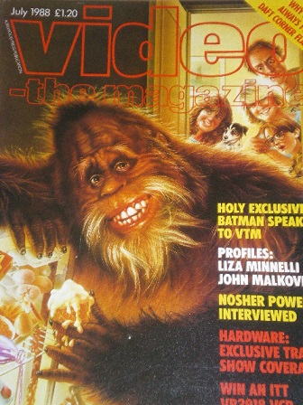 VIDEO-THE MAGAZINE magazine side cover July 1988