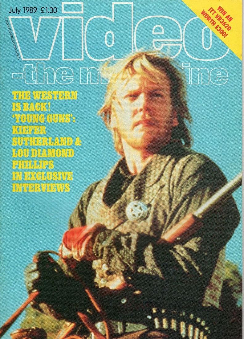 VIDEO-THE MAGAZINE magazine side cover July 1989