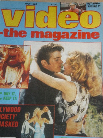 VIDEO-THE MAGAZINE magazine side cover July 1990