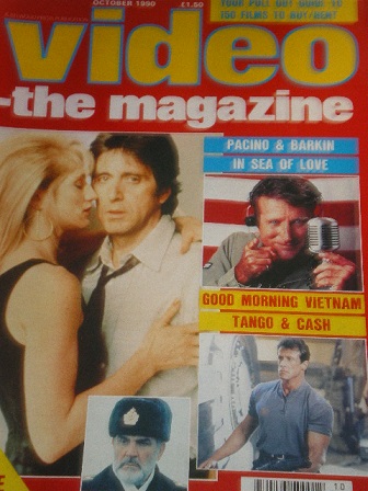 VIDEO-THE MAGAZINE magazine side cover October 1990
