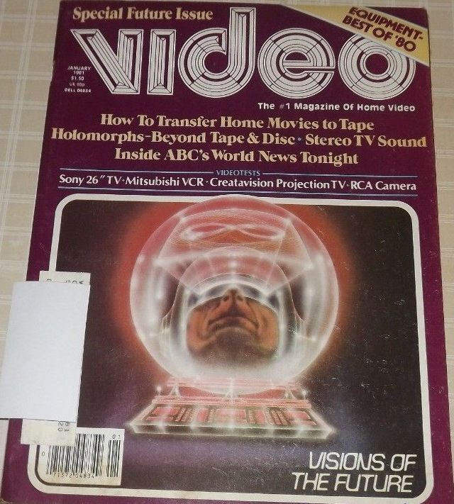 VIDEO (US) magazine side cover January 1981
