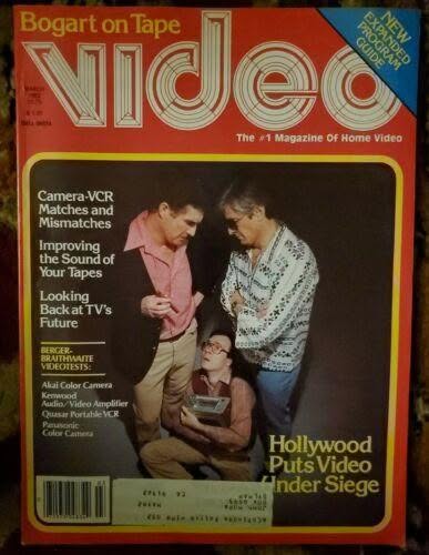VIDEO (US) magazine side cover  March 1982