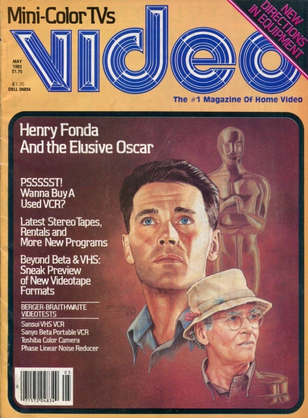 VIDEO (US) magazine side cover  May 1982