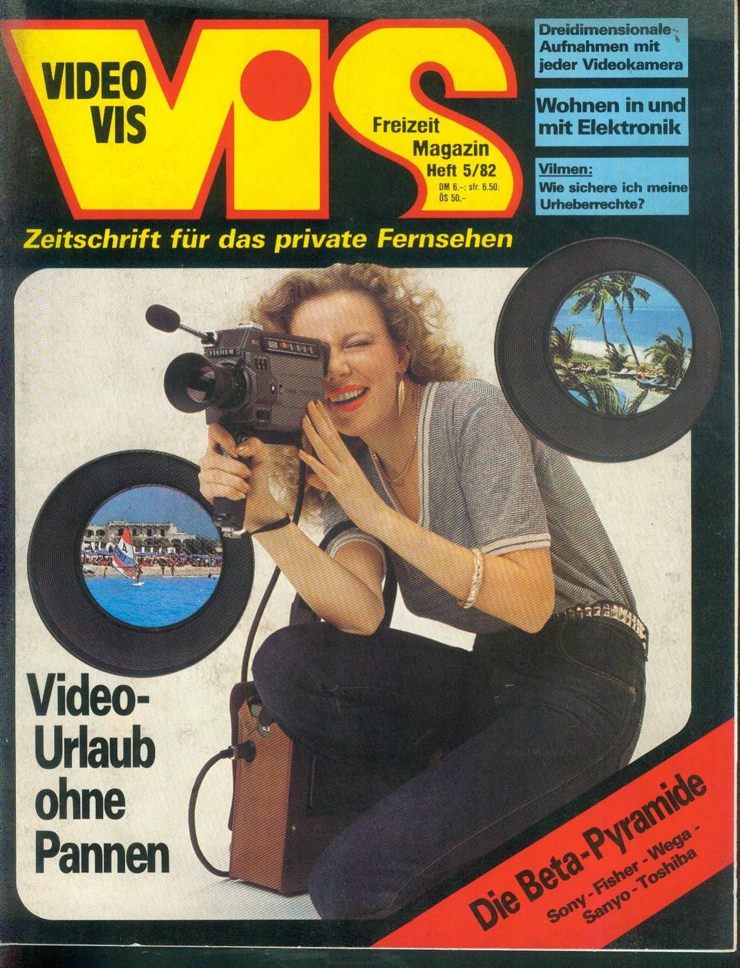 VIDEO VIS magazine side cover Issue 5   1982