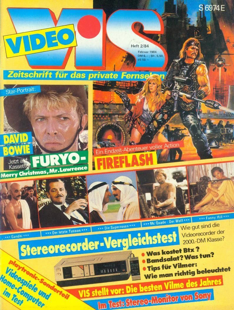 VIDEO VIS magazine side cover Issue 2  February 1984