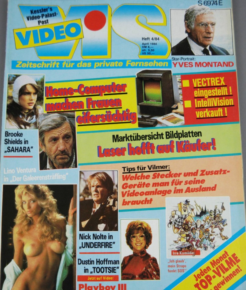 VIDEO VIS magazine side cover Issue 4 April 1984