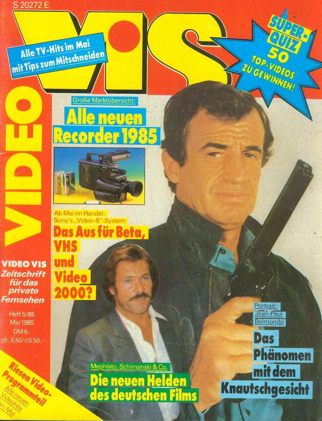 VIDEO VIS magazine side cover Issue 5 May 1985
