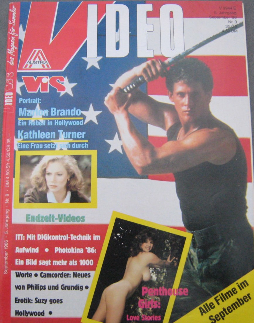 VIDEO VIS magazine side cover Issue 9 September 1986