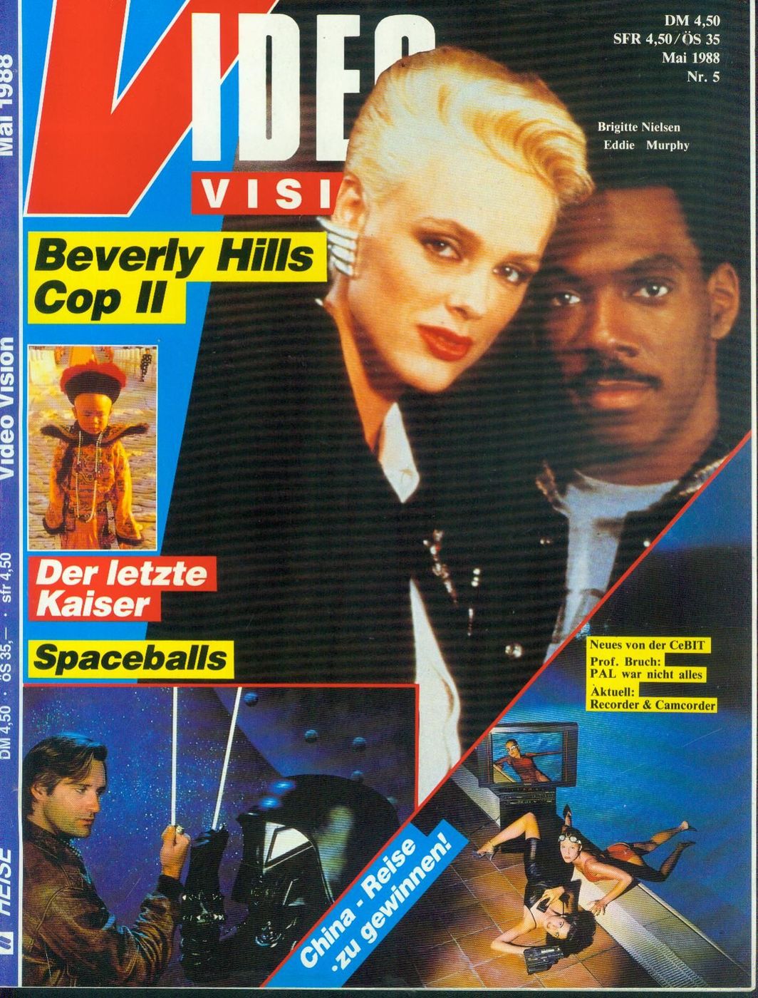 VIDEO VIS magazine side cover Issue 5  May 1988