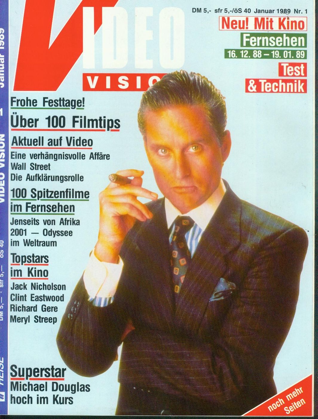 VIDEO VIS magazine side cover Issue 11  November 1989