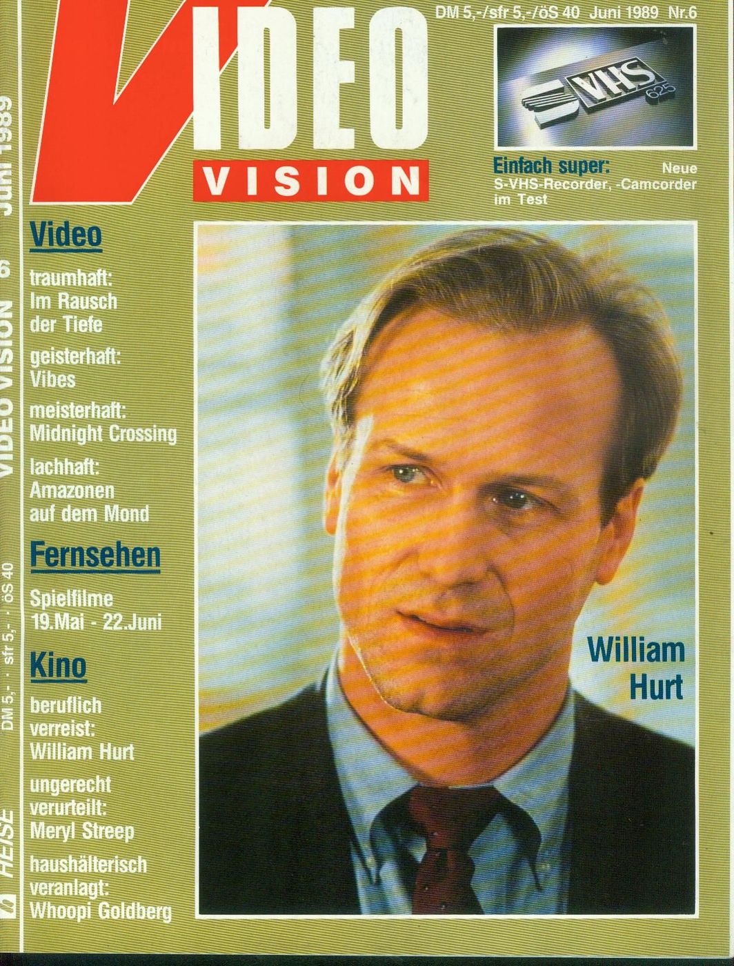 VIDEO VIS magazine side cover Issue 6  June 1989