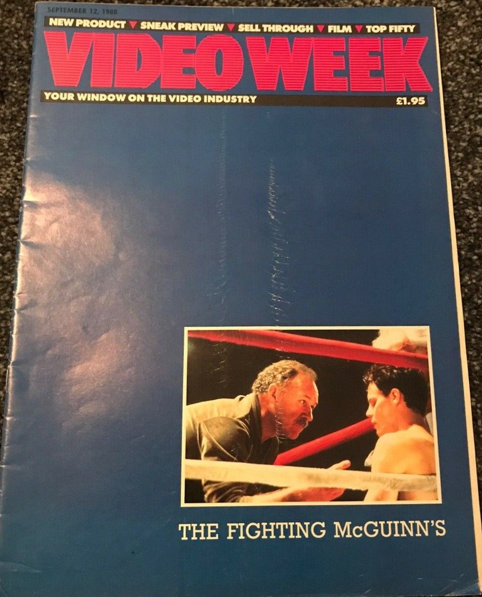 VIDEO WEEK magazine side cover 12 September 1988