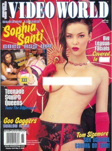 VIDEO WORLD (Swank) magazine side cover Issue 124 April 2006