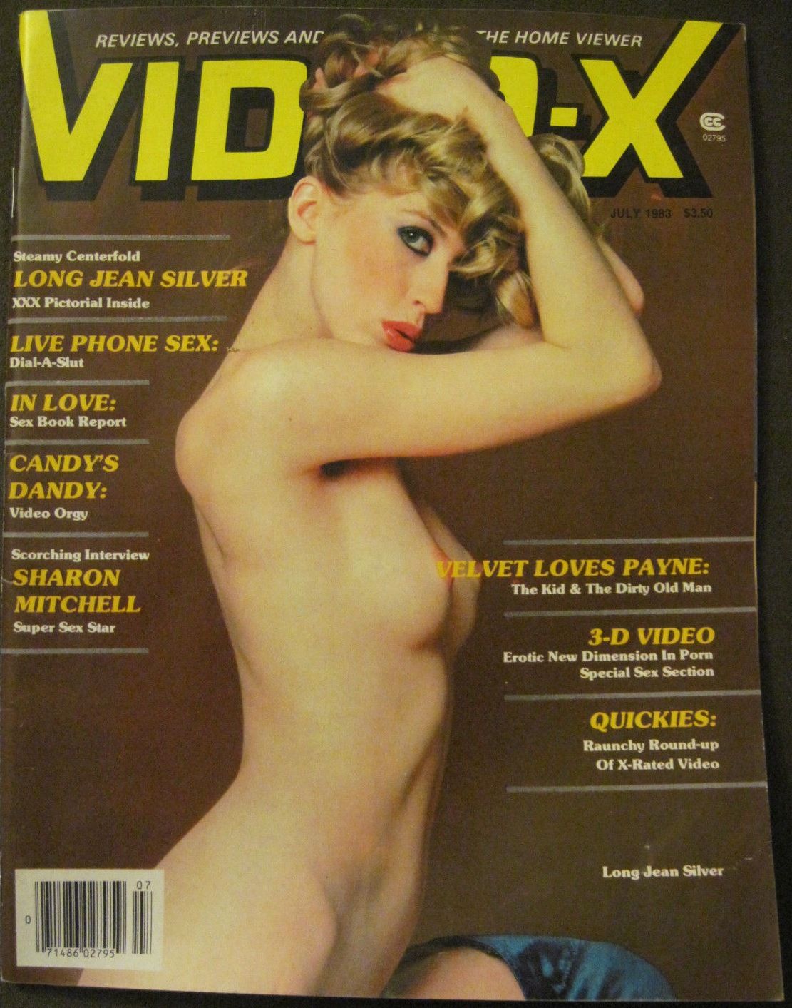 VIDEO-X magazine side cover  Vol 4 # 6 July 1983