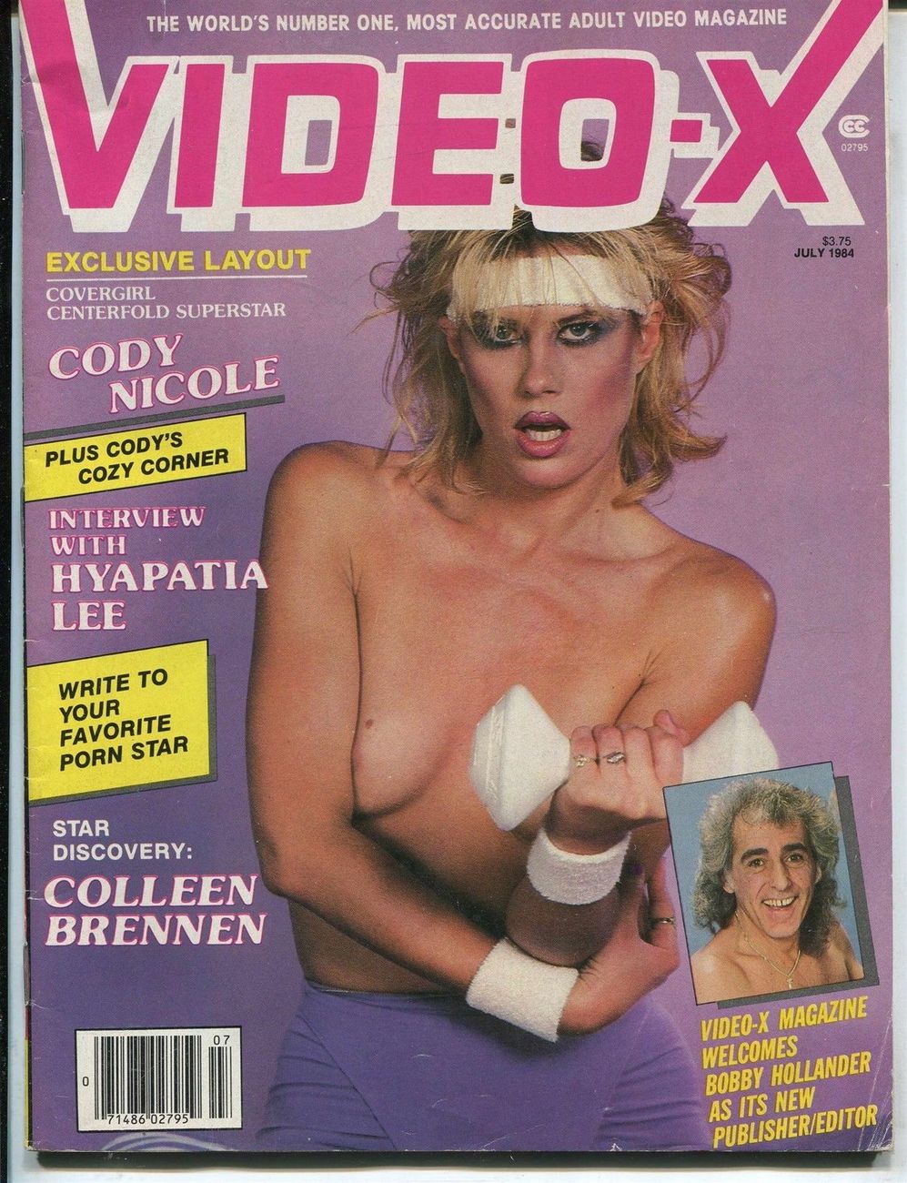 VIDEO-X magazine side cover  Vol 5 # 5 July 1984
