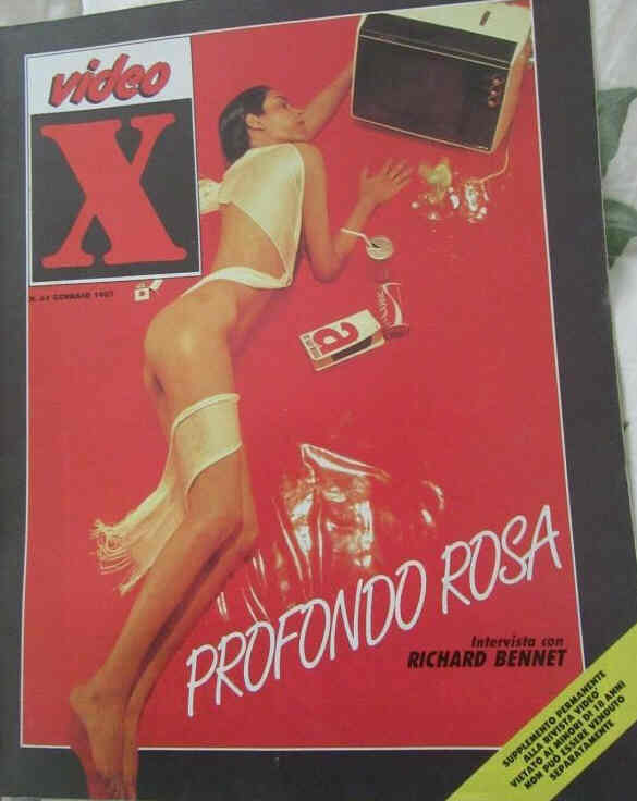 VIDEO X (ITALY) magazine side cover Issue 61  January 1987