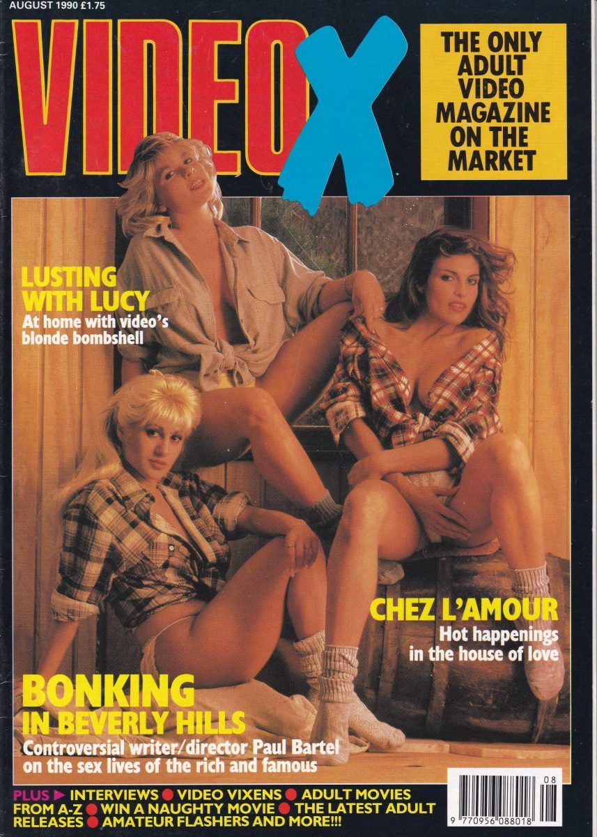 VIDEO X(UK) magazine side cover  August 1990