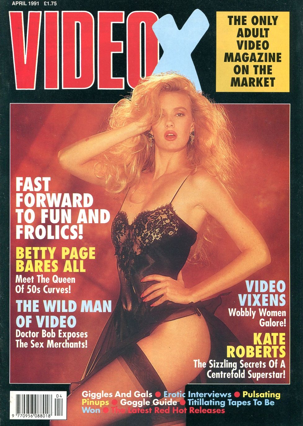 VIDEO X(UK) magazine side cover  April 1991