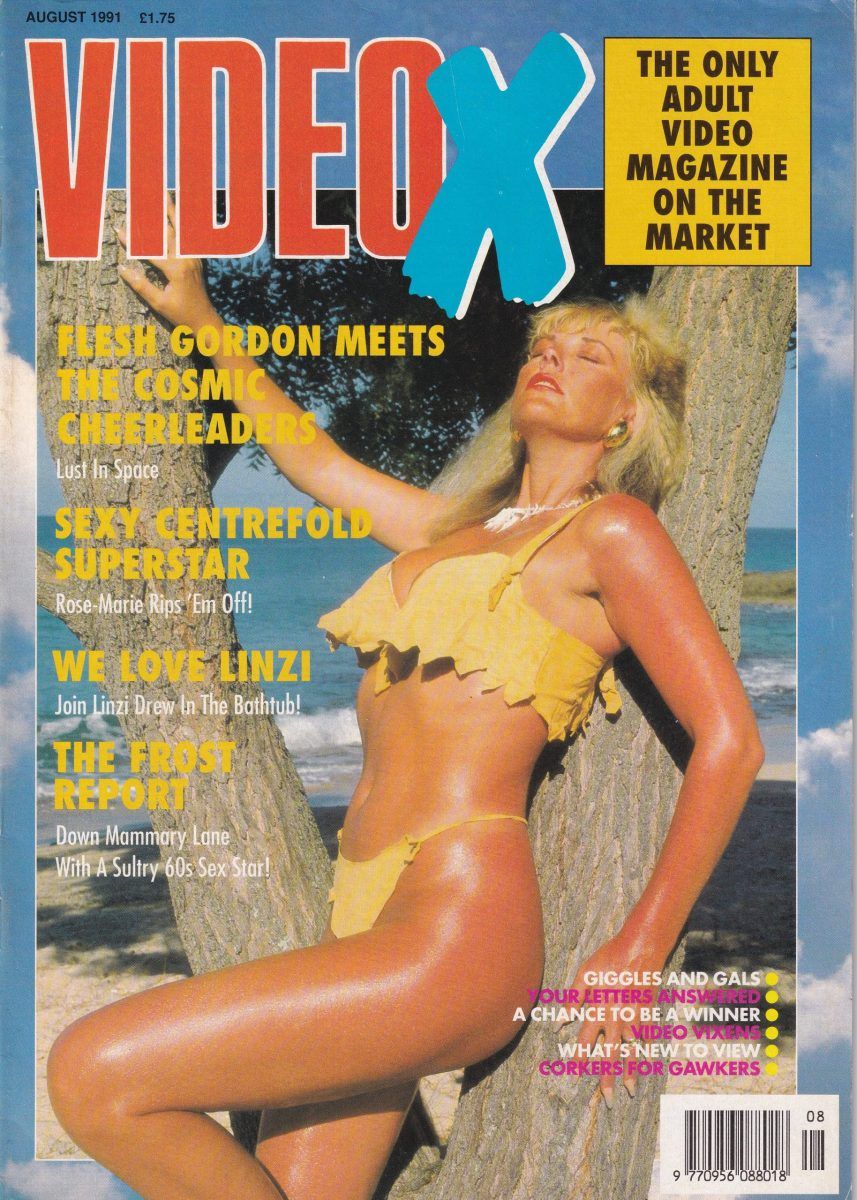 VIDEO X(UK) magazine side cover  August 1991