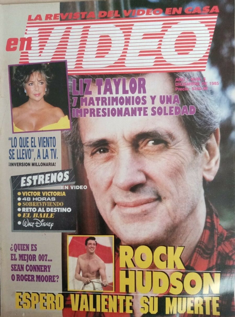 VIDEO Y CINE magazine side cover Issue 4  December 1985