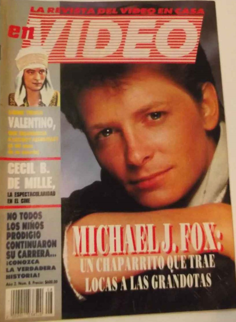VIDEO Y CINE magazine side cover  Vol 2 No  8  August 1986