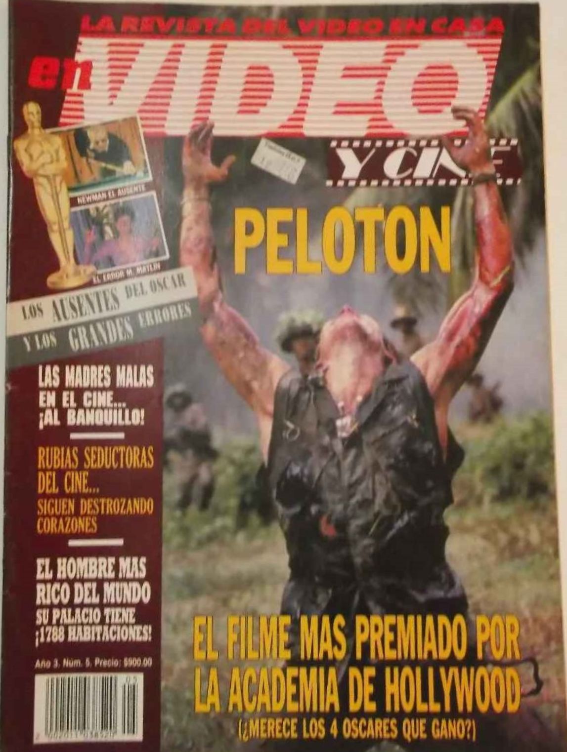 VIDEO Y CINE magazine side cover  Vol 3 No  5  May 1987