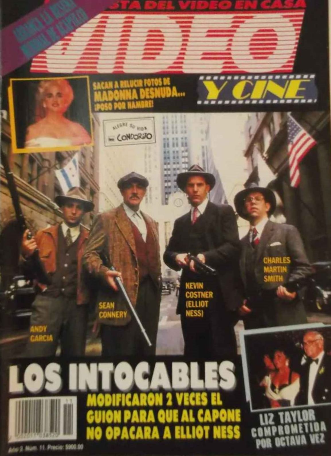 VIDEO Y CINE magazine side cover  Vol 3 No  11  November 1987