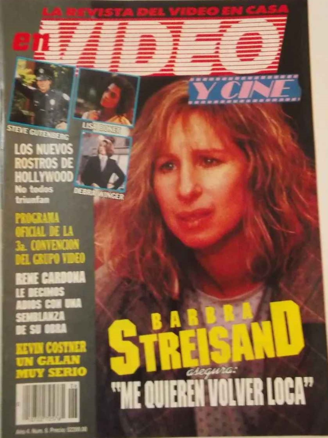 VIDEO Y CINE magazine side cover  Vol 4 No  6  June 1988