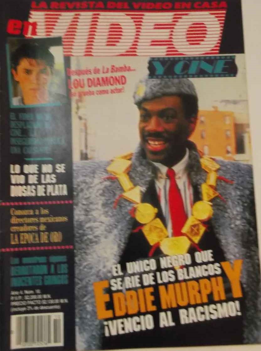 VIDEO Y CINE magazine side cover  Vol 4 No  10  October 1988
