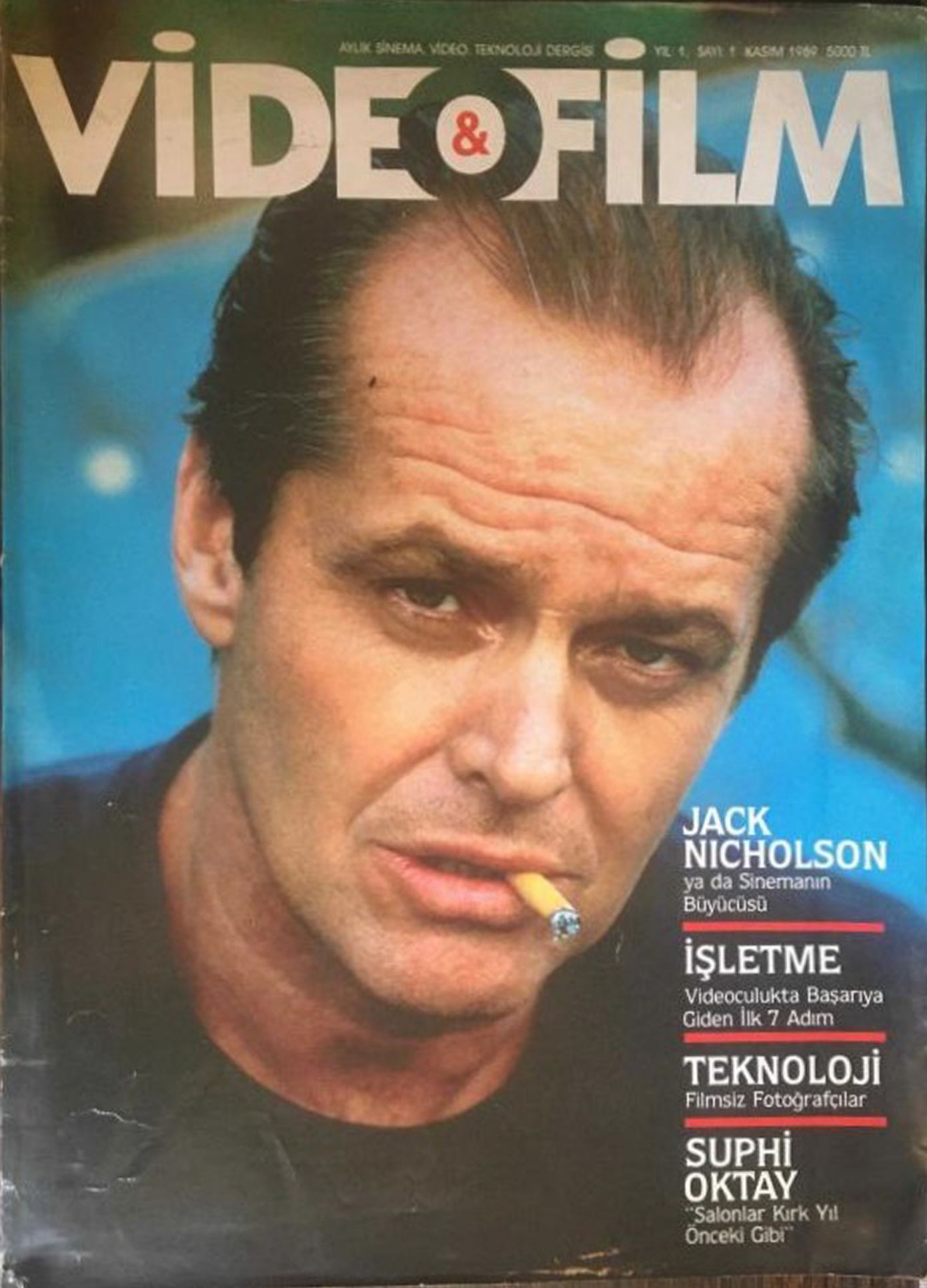 VIDEO AND FILM magazine side cover Issue 1  November 1989