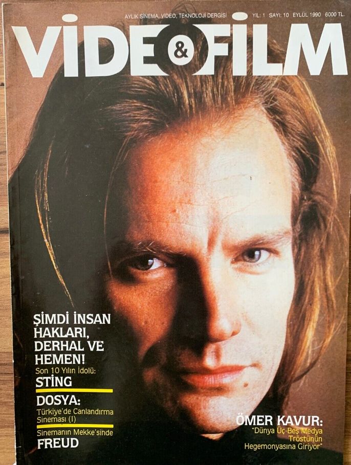 VIDEO AND FILM magazine side cover Issue 10  Vol 1 No  10  September 1990