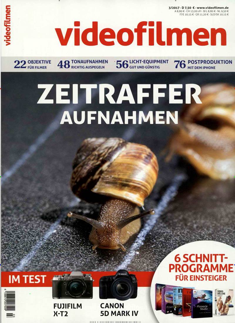 VIDEOFILMEN magazine side cover Issue 3  2017