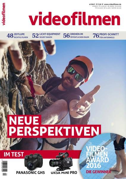 VIDEOFILMEN magazine side cover Issue 4  2017