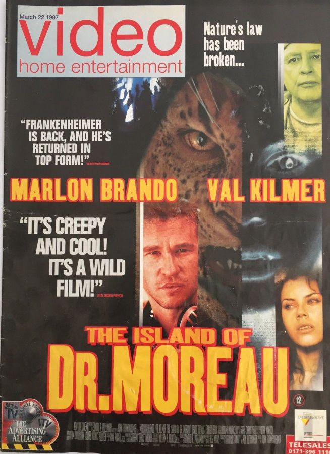 VIDEO HOME ENTERTAINMENT magazine side cover 22 March 1997