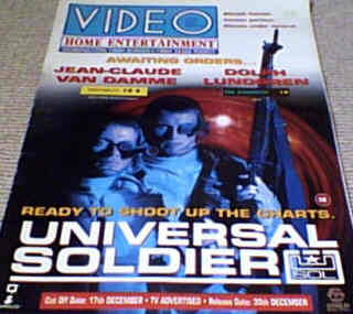 VIDEO HOME ENTERTAINMENT magazine side cover  Vol 1 No 19 5 December 1992