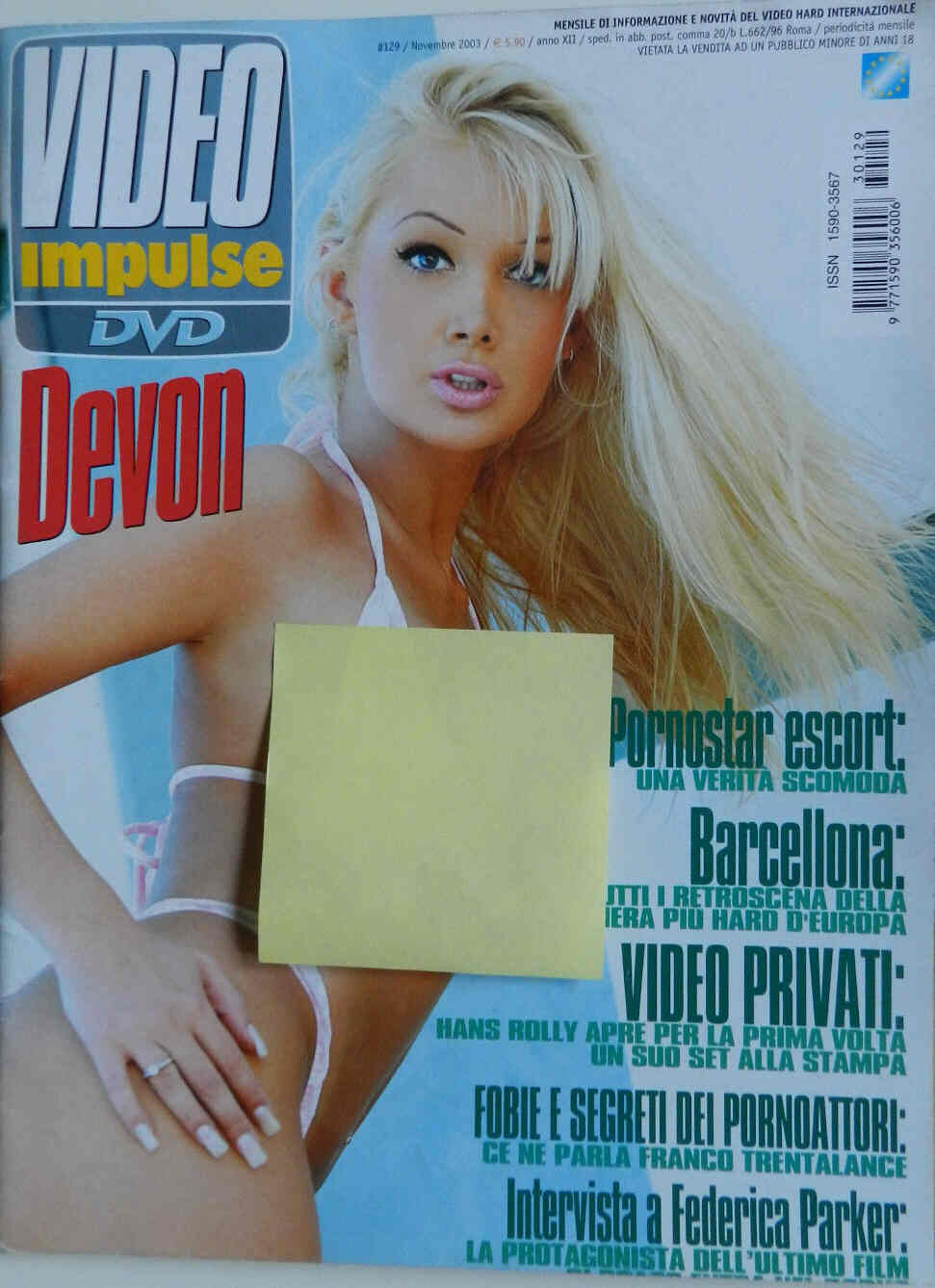 VIDEO IMPULSE magazine side cover Issue 129 November 2003
