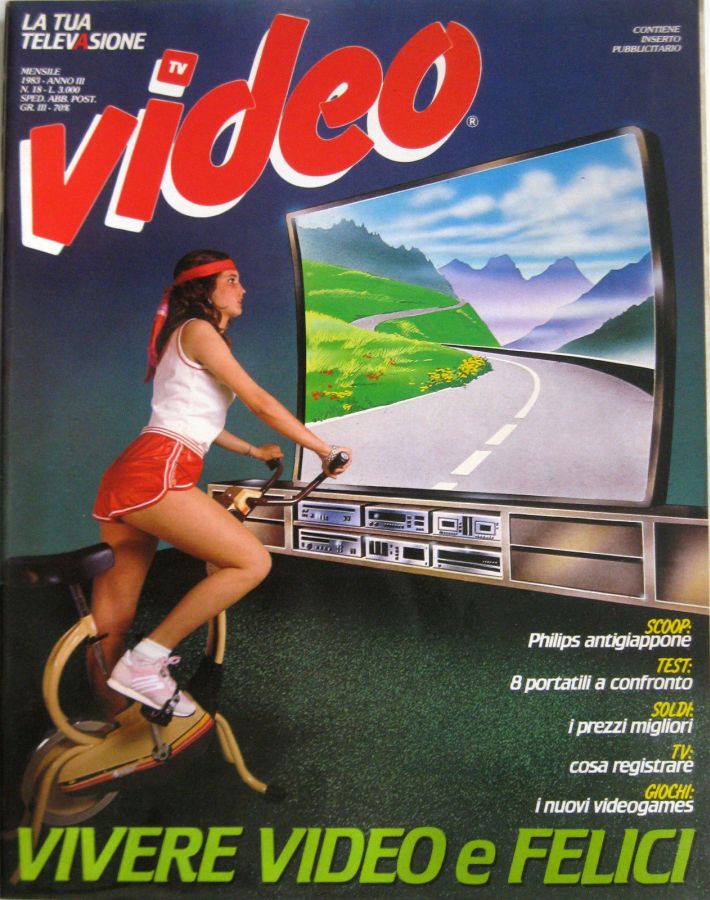 VIDEO (It) magazine side cover Issue 18  June 1983
