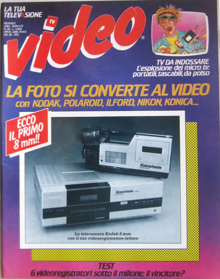 VIDEO (It) magazine side cover Issue 26   1984