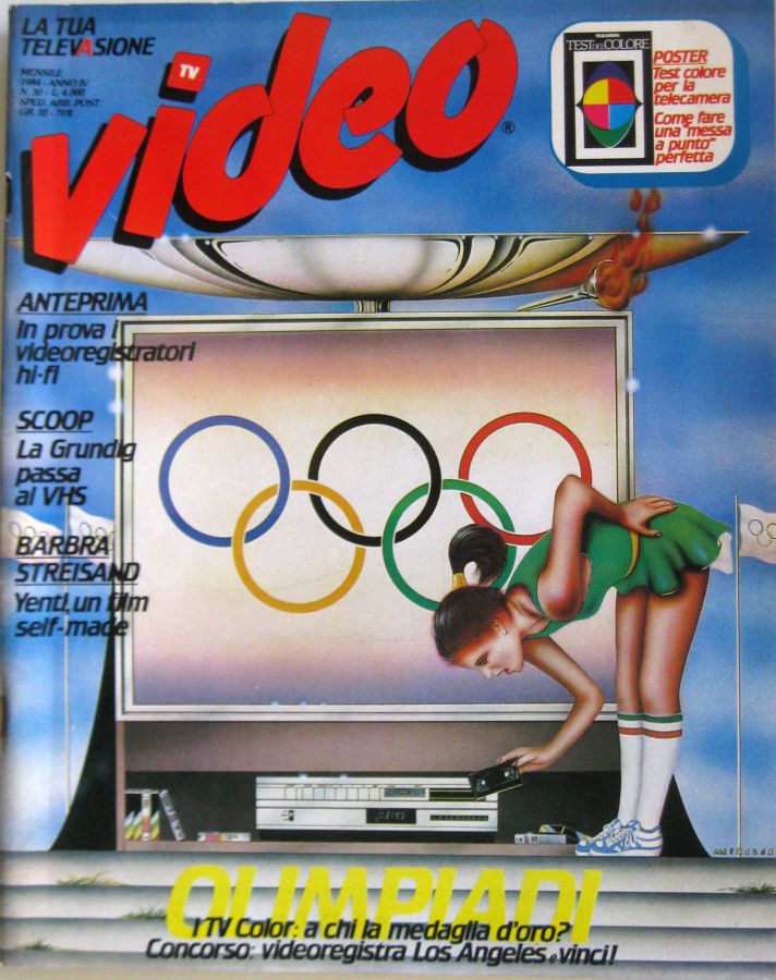 VIDEO (It) magazine side cover Issue 30   1984