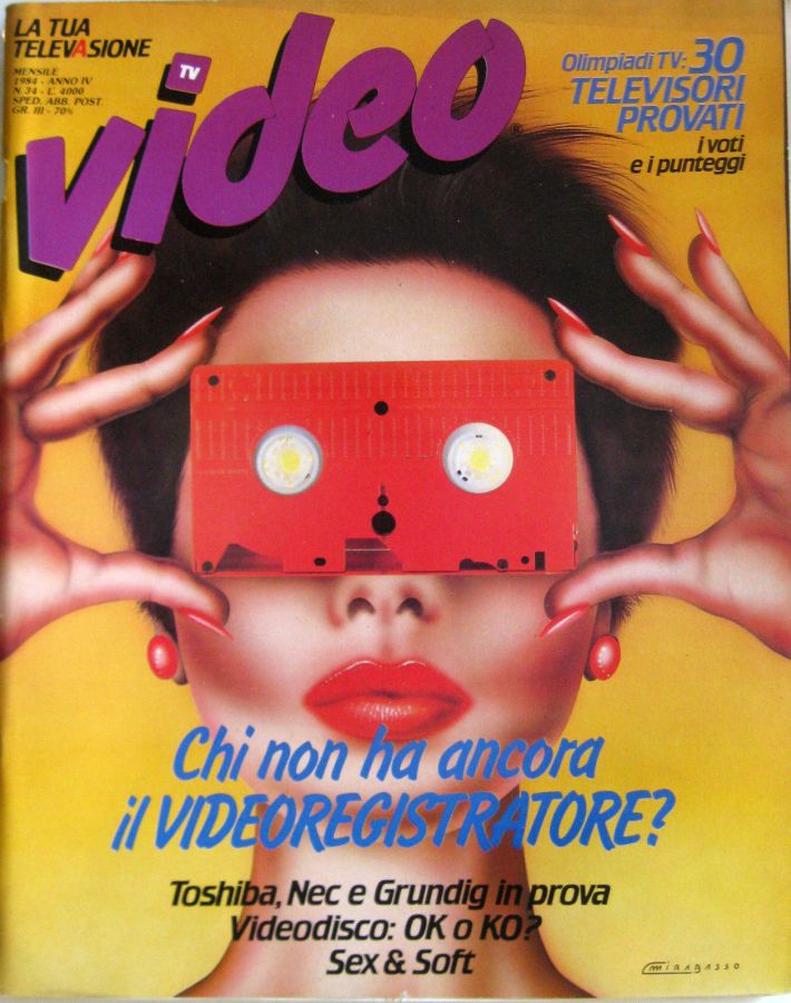 VIDEO (It) magazine side cover Issue 34   1984