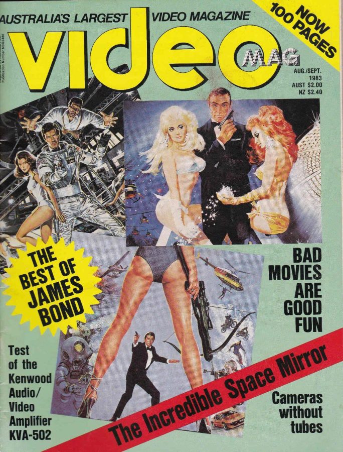 VIDEO MAG magazine side cover August/September 1983