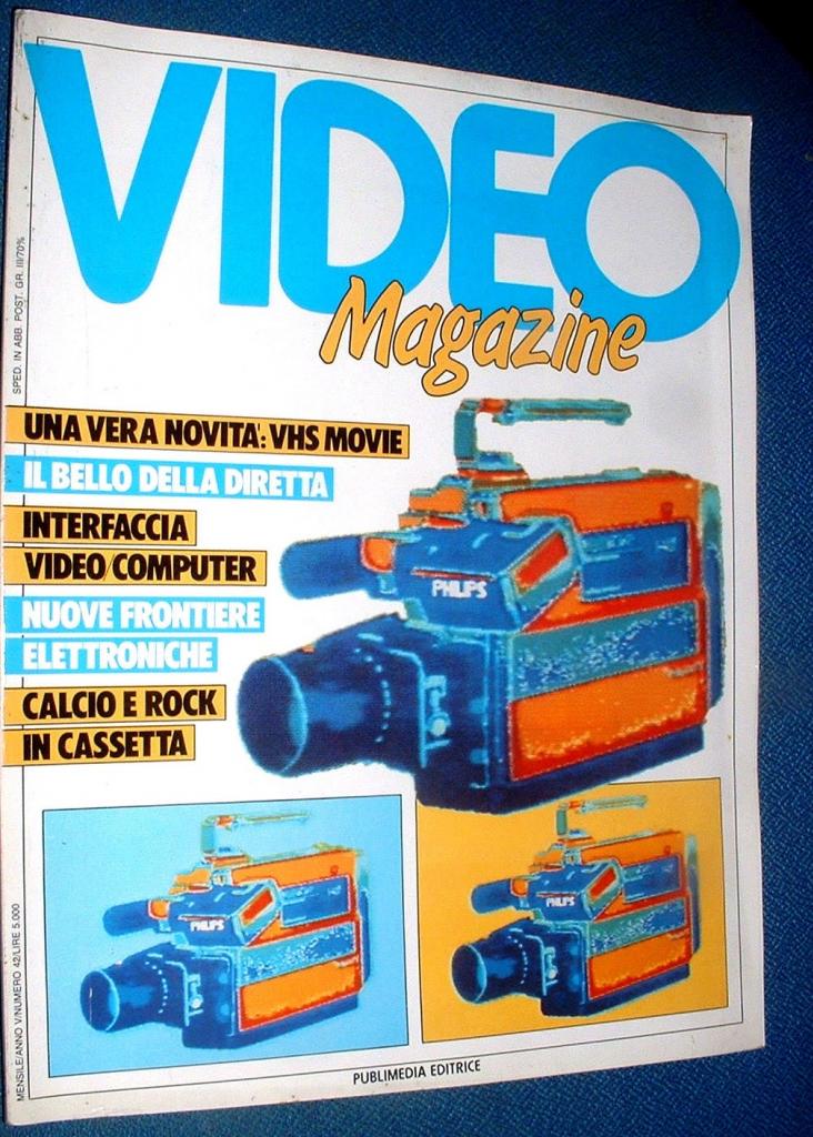 VIDEO MAGAZINE magazine side cover Issue 42  1985