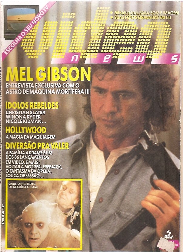 VIDEO NEWS (Br) magazine side cover Issue 122  1992