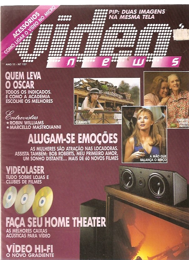 VIDEO NEWS (Br) magazine side cover Issue 127  1993